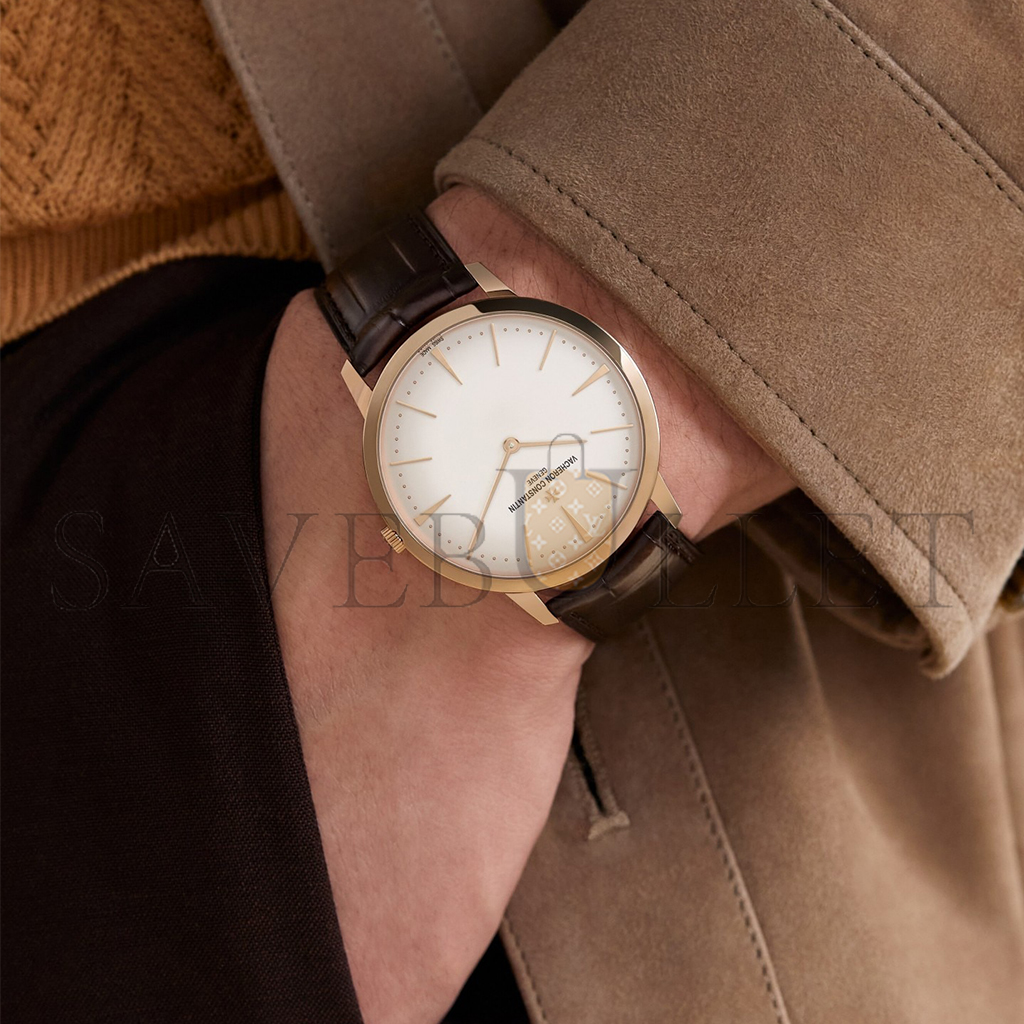 vacheron Co*sta*t*n patrimony manual-winding 40 mm pink gold watch 81180/000r-9159